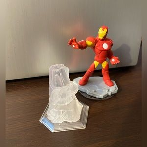 * IRON MAN * 2.0 Disney Infinity Iron Man & clear Stark tower combo (#G73)